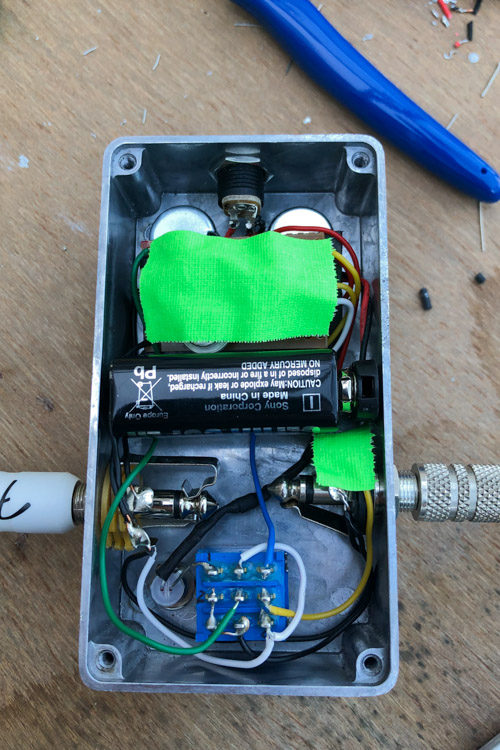 Pedal gut shot