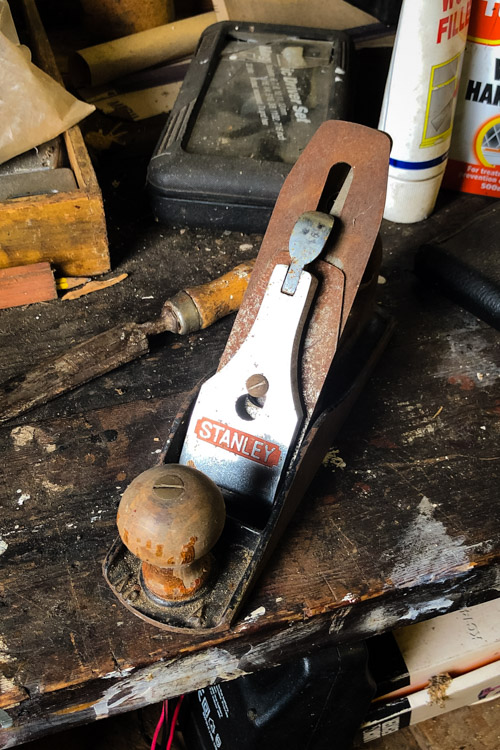 My dads old type 19 handplane in the garage where it's been for 30 odd years.