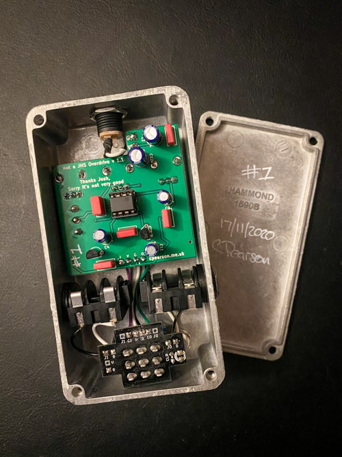 Inside of the finished pedal