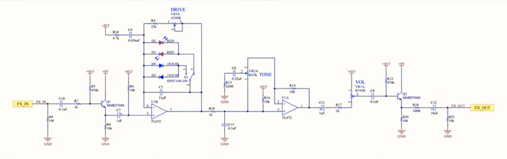 The original schematic shared by Josh