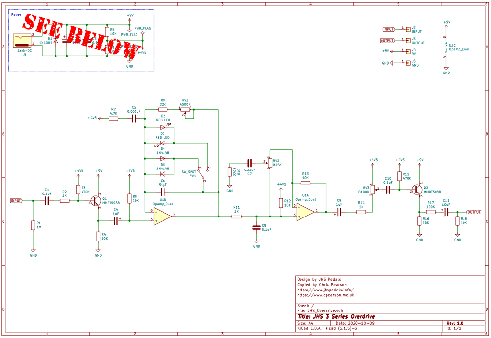 The re-drawn schematic