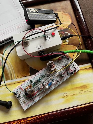 Testing the first completed breadboard