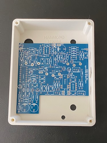 AP2 PCB inside of a test 1590BB enclosure